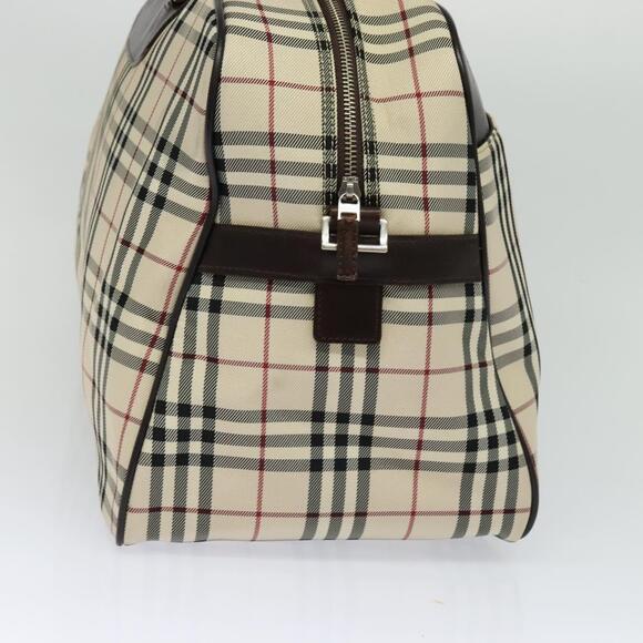 Burberry Nova Check Boston Bag Canvas Beige - Picture 4 of 16